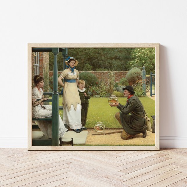 Poster Le vendeur de poisson rouge | George Dunlop Leslie (Créateur téléchargé)