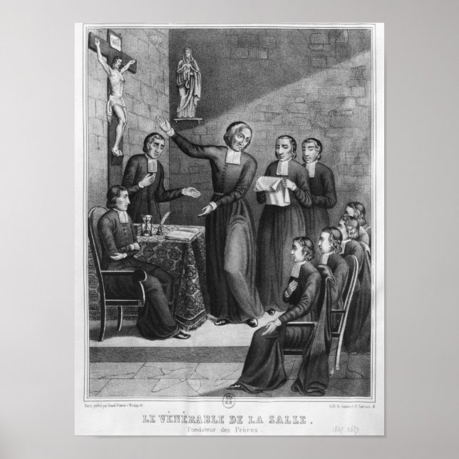 Poster Le Vénérable Saint Jean-Baptiste de La Salle (Devant)