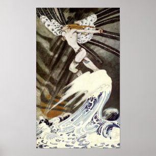 Poster Le Vent Du Nord Se Lasse Au-Dessus De La Mer