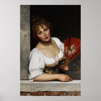 Poster Le ventilateur rouge