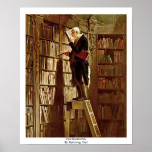 Poster Le ver De Livres, Par Spitzweg, Carl