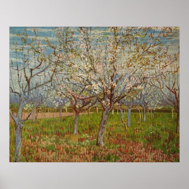 Poster "Le verger rose" de Vincent van Gogh (1888) (Devant)