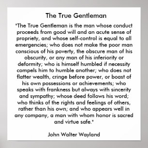 Poster Le Véritable Gentleman