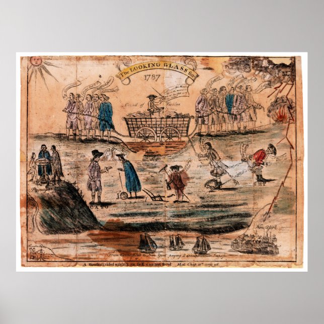 Poster Le verre à la recherche pour 1787 par Amos Doolitt (Devant)