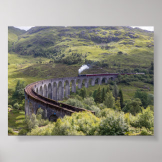 Poster Le viaduc de Glenfinnan en Écosse
