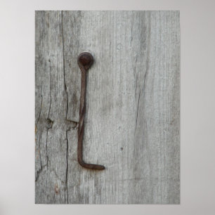 Poster Le vieux verrou de grange