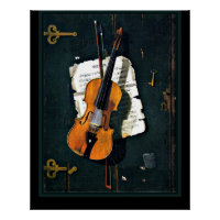 Le Vieux Violon, peinture d'art
