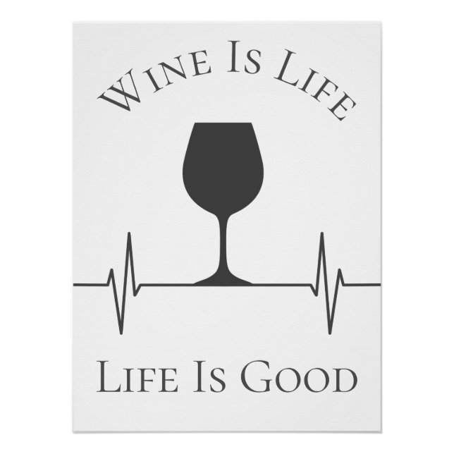 Poster Le Vin Drôle, La Vie, C'Est La Bonne Nouvelle (Devant)