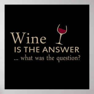 Poster le vin est la réponse à la question