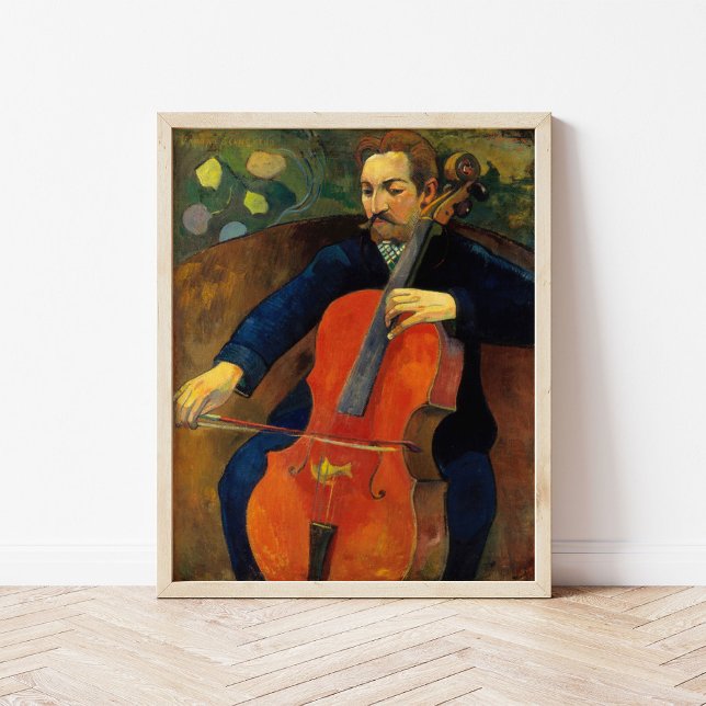 Poster Le violoncelliste Schneklud | Paul Gauguin (Créateur téléchargé)