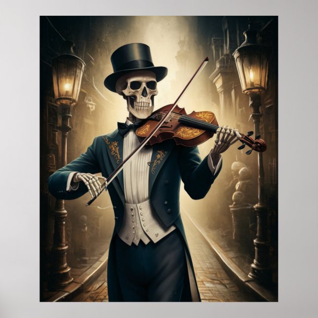 Poster Le violoniste mort (Devant)