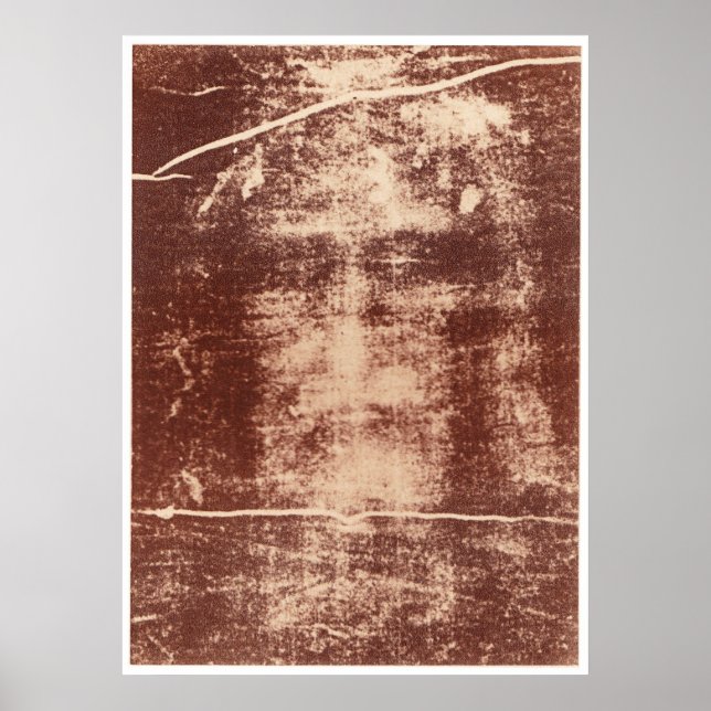 Poster Le visage de Jésus sur le linceul de Turin (Devant)