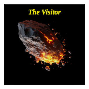 Poster "Le visiteur" Space Rock d'histoires spatiales