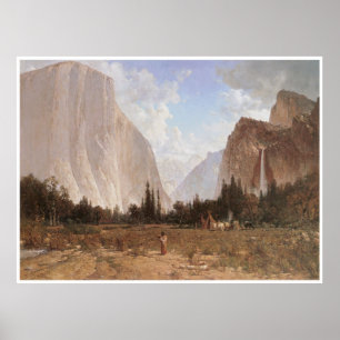 Poster Le voile nuptiale tombe, Yosemite, C. 1870-84