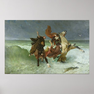 Poster Le vol de Gradlon Mawr c.1884
