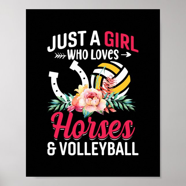 Poster Le volley-ball des chevaux Juste une fille qui aim (Devant)