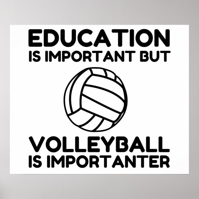 POSTER LE VOLLEYBALL EST IMPORTANT (Devant)