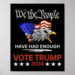 Poster Le Vote Républicain Trump 2024 Nous, Le Peuple, Av