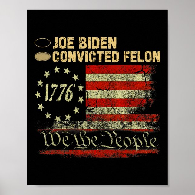 Poster Le Vote Sur Papier Pour Trump (Devant)