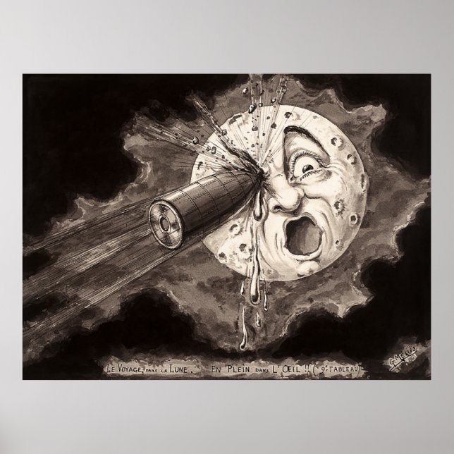 Poster Le voyage dans la lune (1902) (Devant)