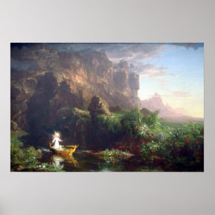 Poster Le voyage de la vie - Enfance par Thomas Cole
