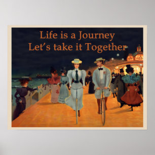 Poster Le voyage de la vie, prenons-le ensemble victorien