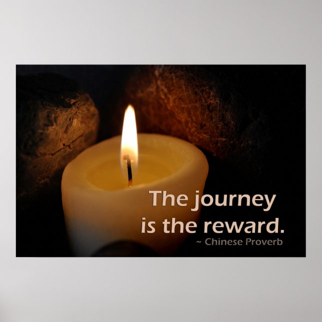 Poster Le voyage est la récompense (Devant)