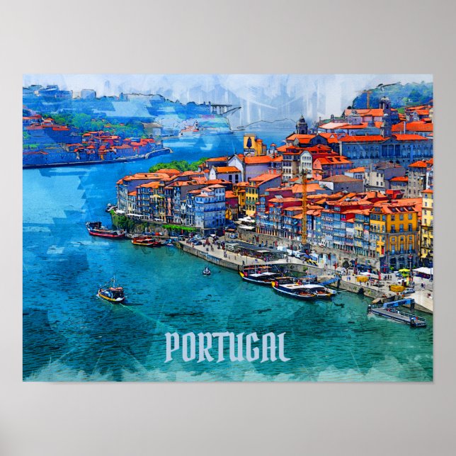 Poster Le vrai Portugal - Porto (Devant)