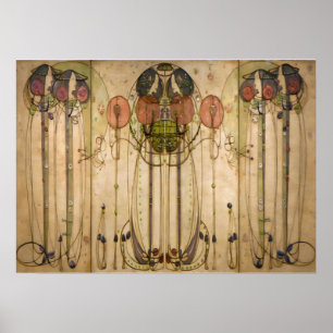 Poster Le Wassail - Charles Mackintosh