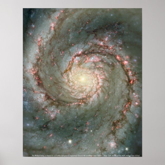 Poster Le Whirlpool Galaxy (Devant)