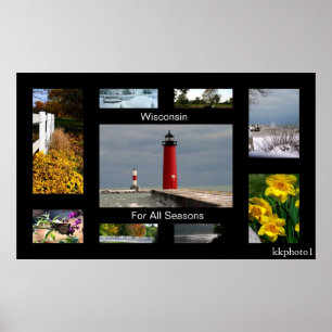 Poster Le Wisconsin pendant toutes les saisons
