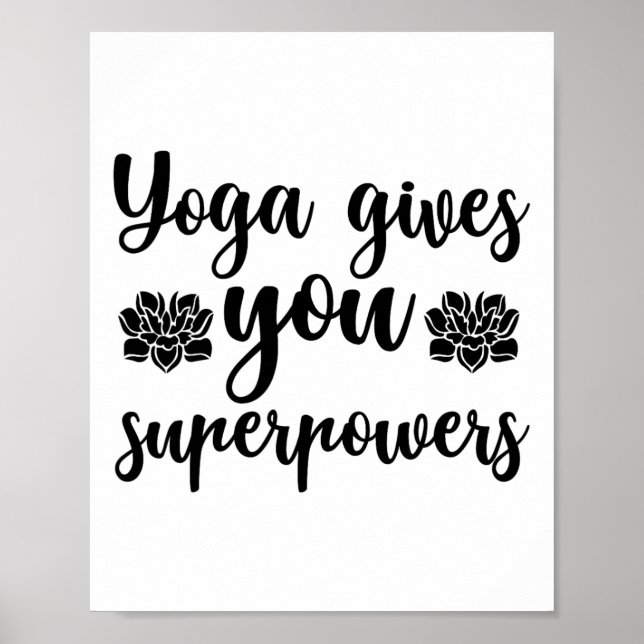 Poster Le Yoga Vous Donne Des Superpouvoirs  (Devant)
