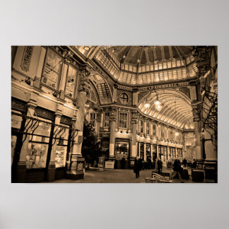 Poster Leadenhall Market City Londres Angleterre