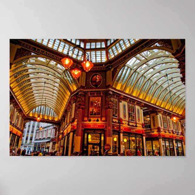 Poster Leadenhall Market City Londres Angleterre Royaume- (Devant)