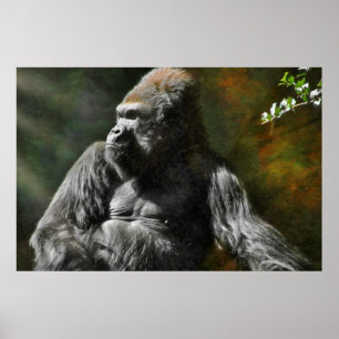 POSTER LEADER DE SILVERBACK GORILLA