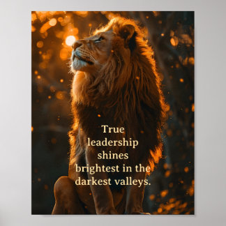 Poster Leadership et courage