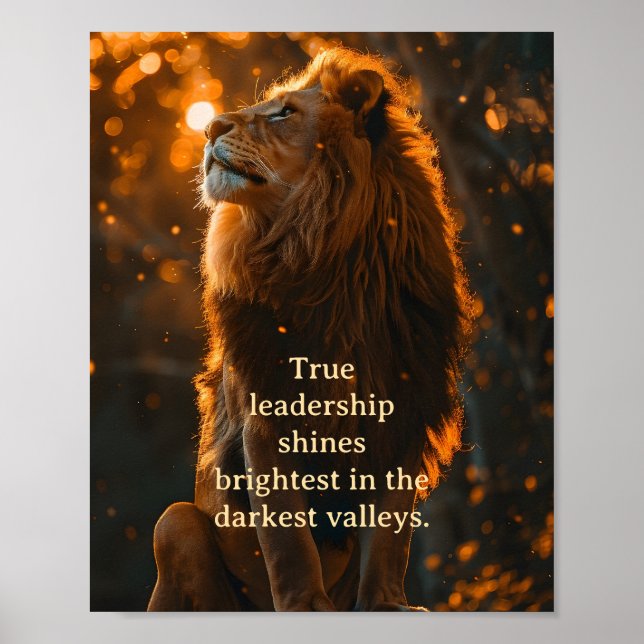 Poster Leadership et courage (Devant)