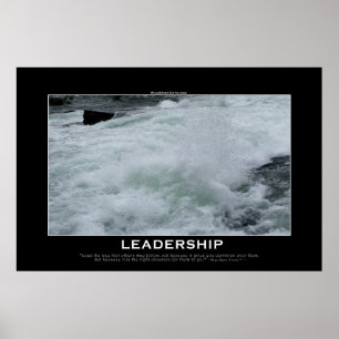Poster LEADERSHIP River Rapids Motivation Photo Imprimer