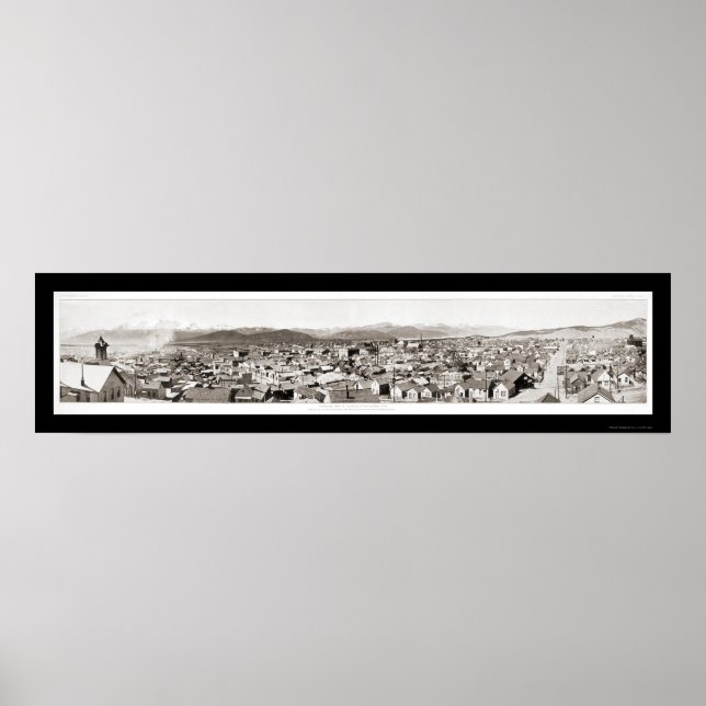 Poster Leadville, CO Photo 1912 (Devant)