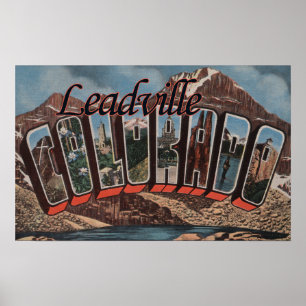 Poster Leadville, le Colorado - grandes scènes de lettre