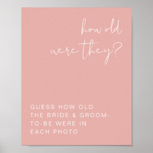 Poster LEAH Vibrant Pastel Rose Comme Ils Étaient Anciens