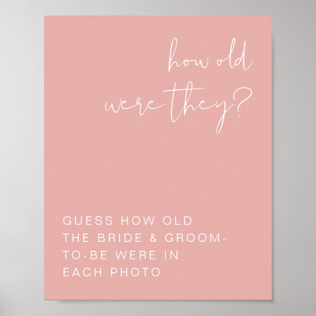 Poster LEAH Vibrant Pastel Rose Comme Ils Étaient Anciens (Devant)