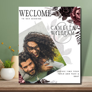Poster LEAHG Bourgogne Roses Noires Photo de Mariage Bien