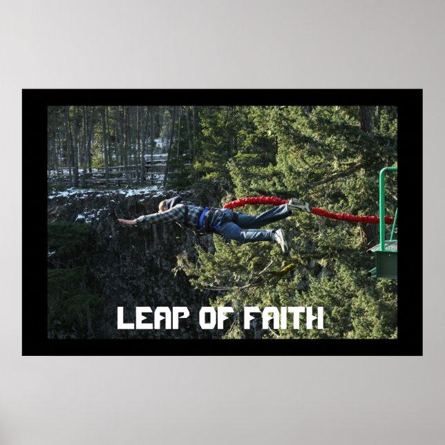 Poster Leap of Faith - Bungee Jumping (Devant)