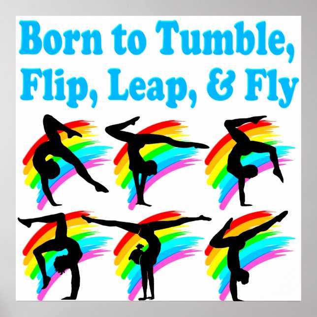 POSTER LEAPING GYMNAST (Devant)