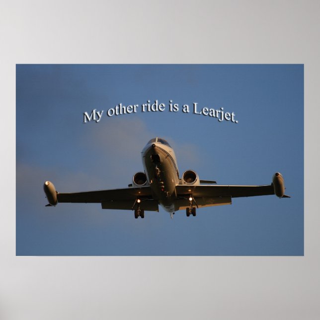 Poster Learjet (Devant)