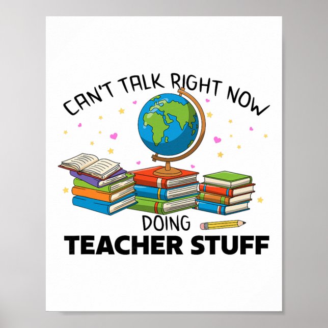 Poster Learning Exams Student Learn Can't Talk Doing Teac (Devant)