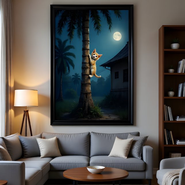 Poster Learning to Climb – Cute Cat Moment (Créateur téléchargé)