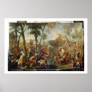 Poster L'eau de dessin de Moïse de la roche (huile sur l