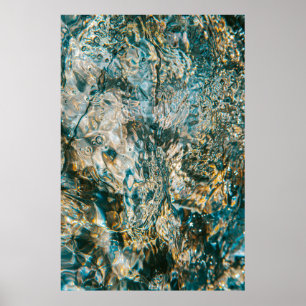 Poster L'eau en gros plan photographie